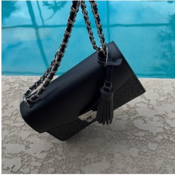 Michael Kors Rose Small Crossbody Black - Picture 5 of 16